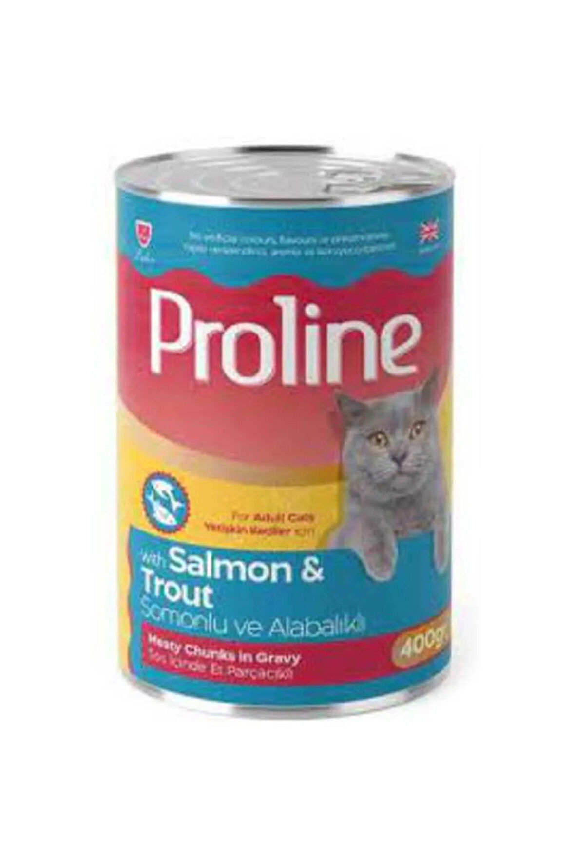 Somonlu ve Alabalıklı Gravy Yetişkin Kedi Konserve Maması 400 Gr