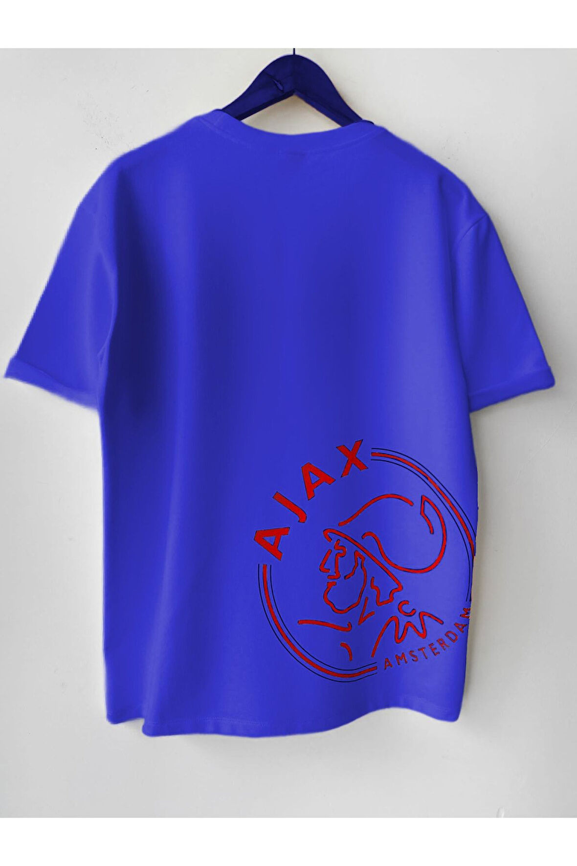 Erkek Baskılı Pamuklu Bisiklet Yaka Kısa Kollu T-shirt