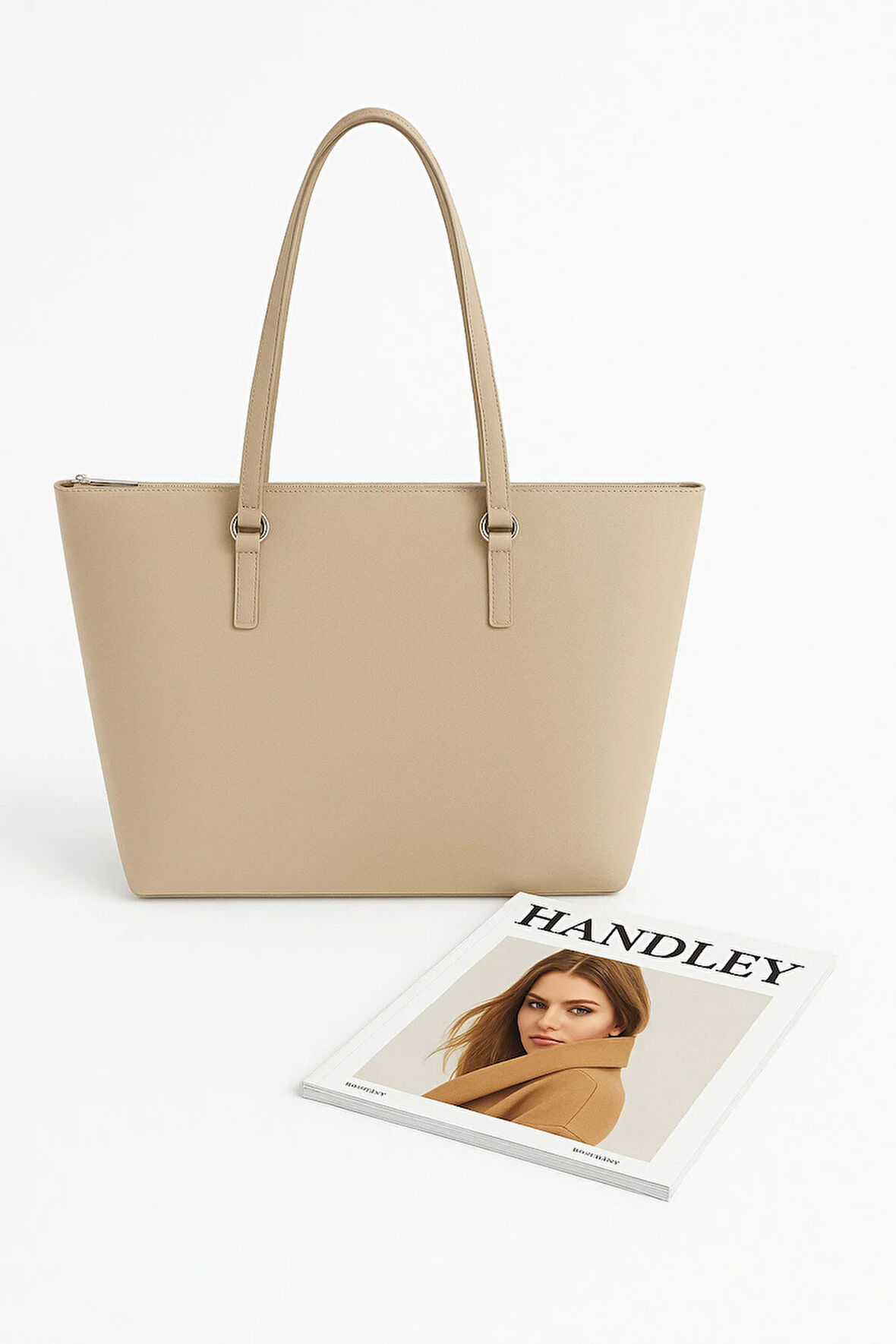 Klasik Shopper Büyük Kapasiteli Omuz Çantası