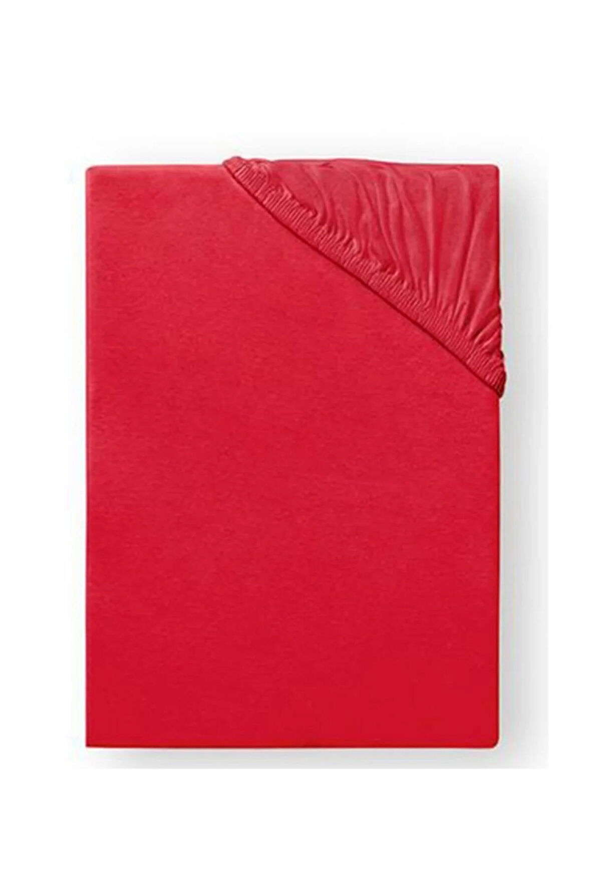 Penye Çift Kişilik Lastikli Çarşaf Kırmızı 160x200