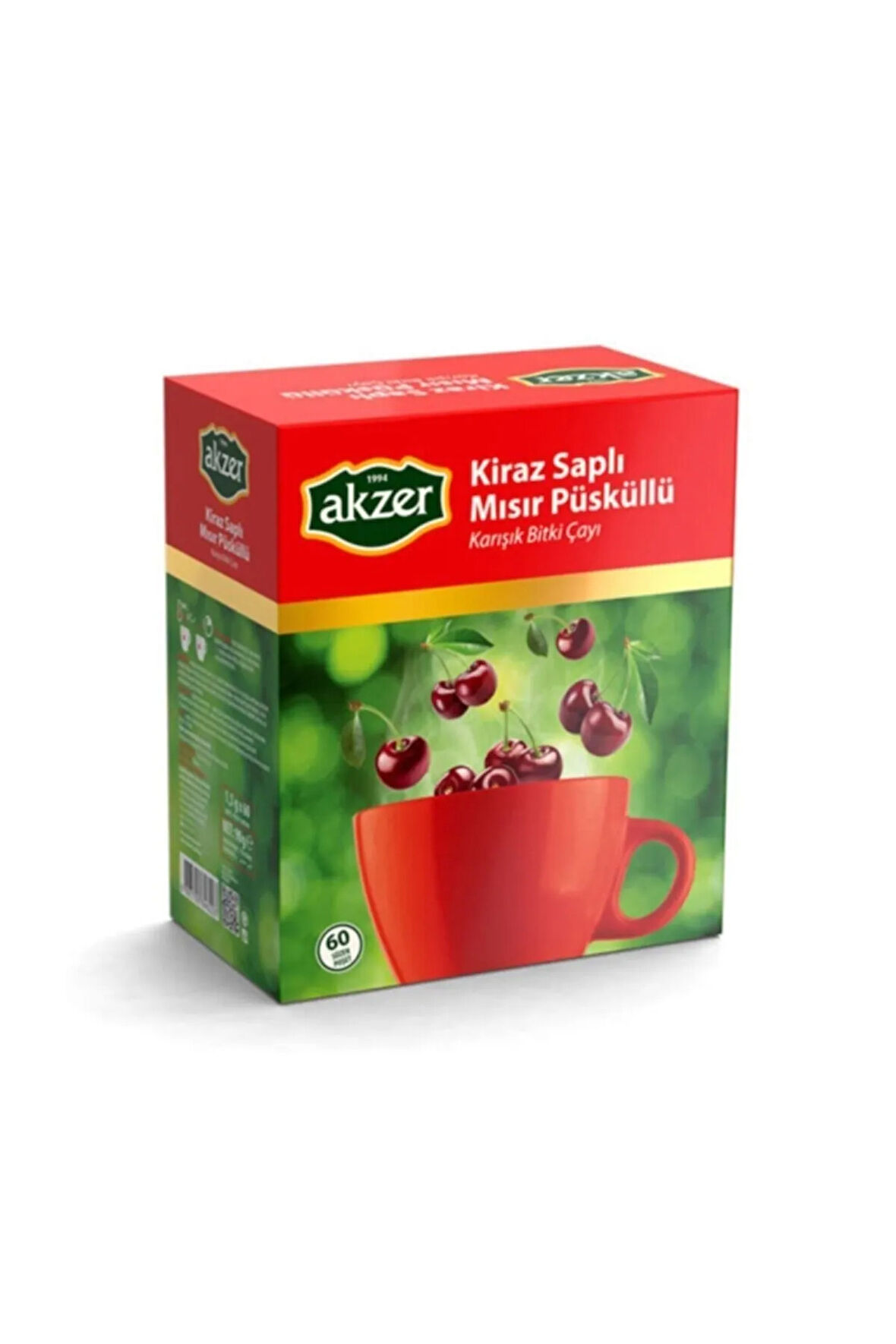 Kiraz Saplı & Mısır Püsküllü Çay 90 g 60'lı Süzen Poşet