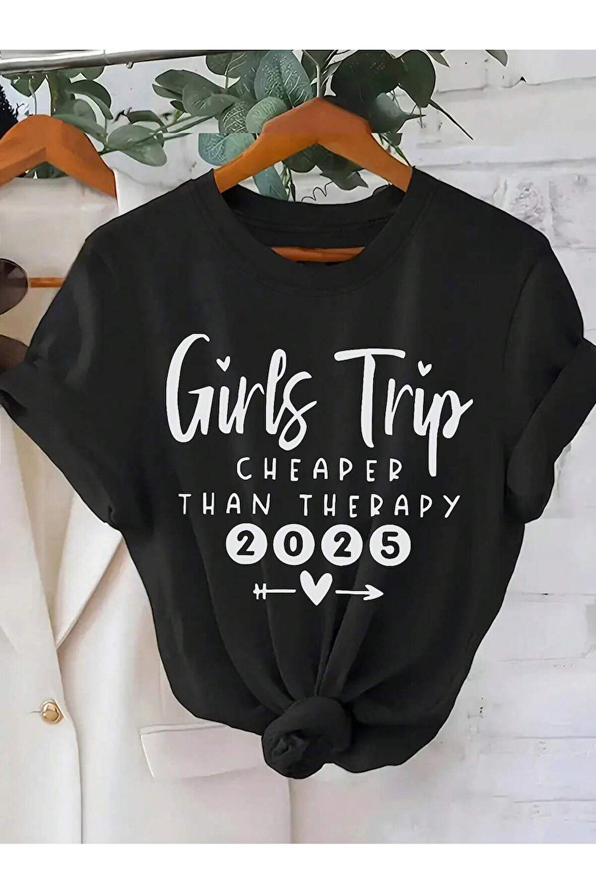 Unisex Girls Trip Baskılı Oversize T-shirt