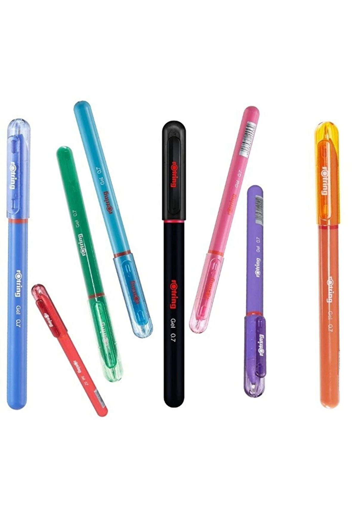 Jel Mürekkepli Renkli Tükenmez Kalem Seti 8'li