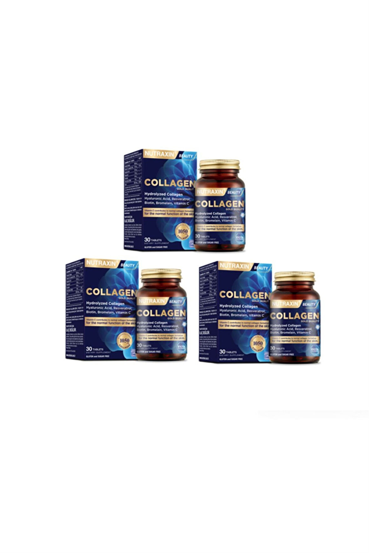 Nutraxin Hidrolize Kolajen 30 Tablet 3 Adet