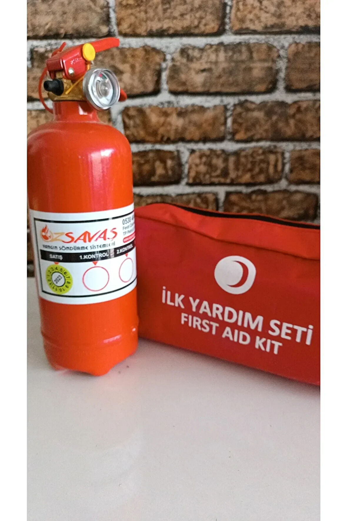 Yangın Tüpü 1kg Ilkyardım Seti Ürün 2027 4 Yıl Garantili