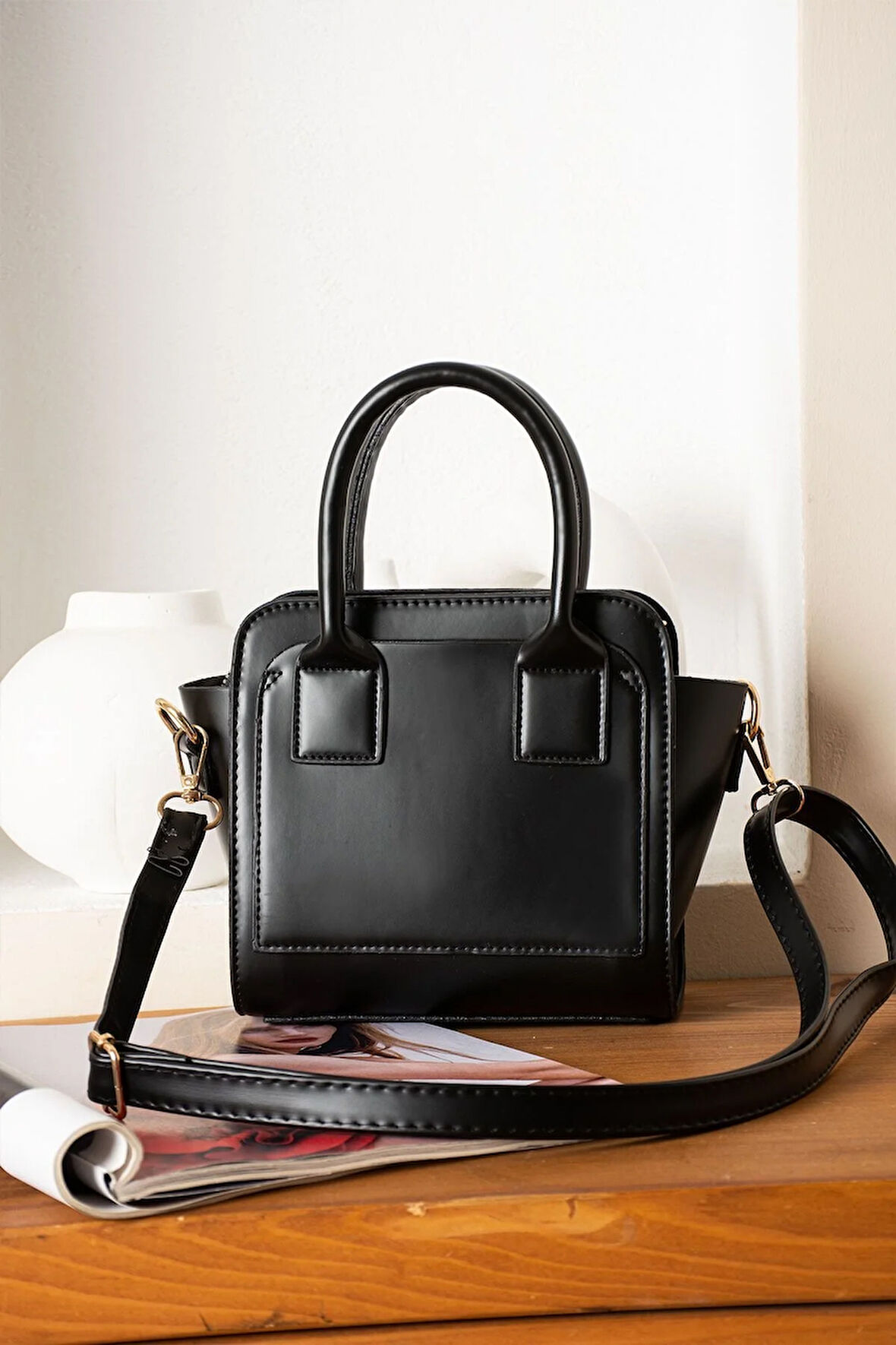 Kadın Şık Tasarım Kutu Model El Ve Omuz Çanta