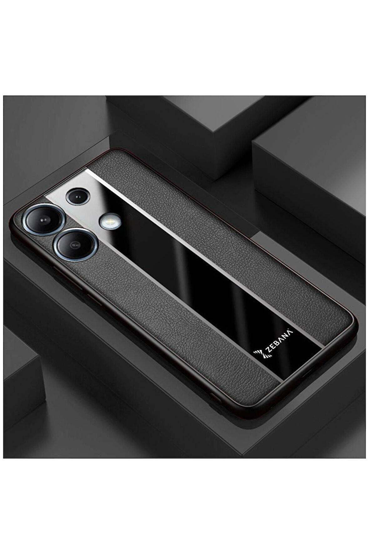 Xiaomi Redmi Note 13 5g Uyumlu Kılıf Premium Deri Kılıf Siyah