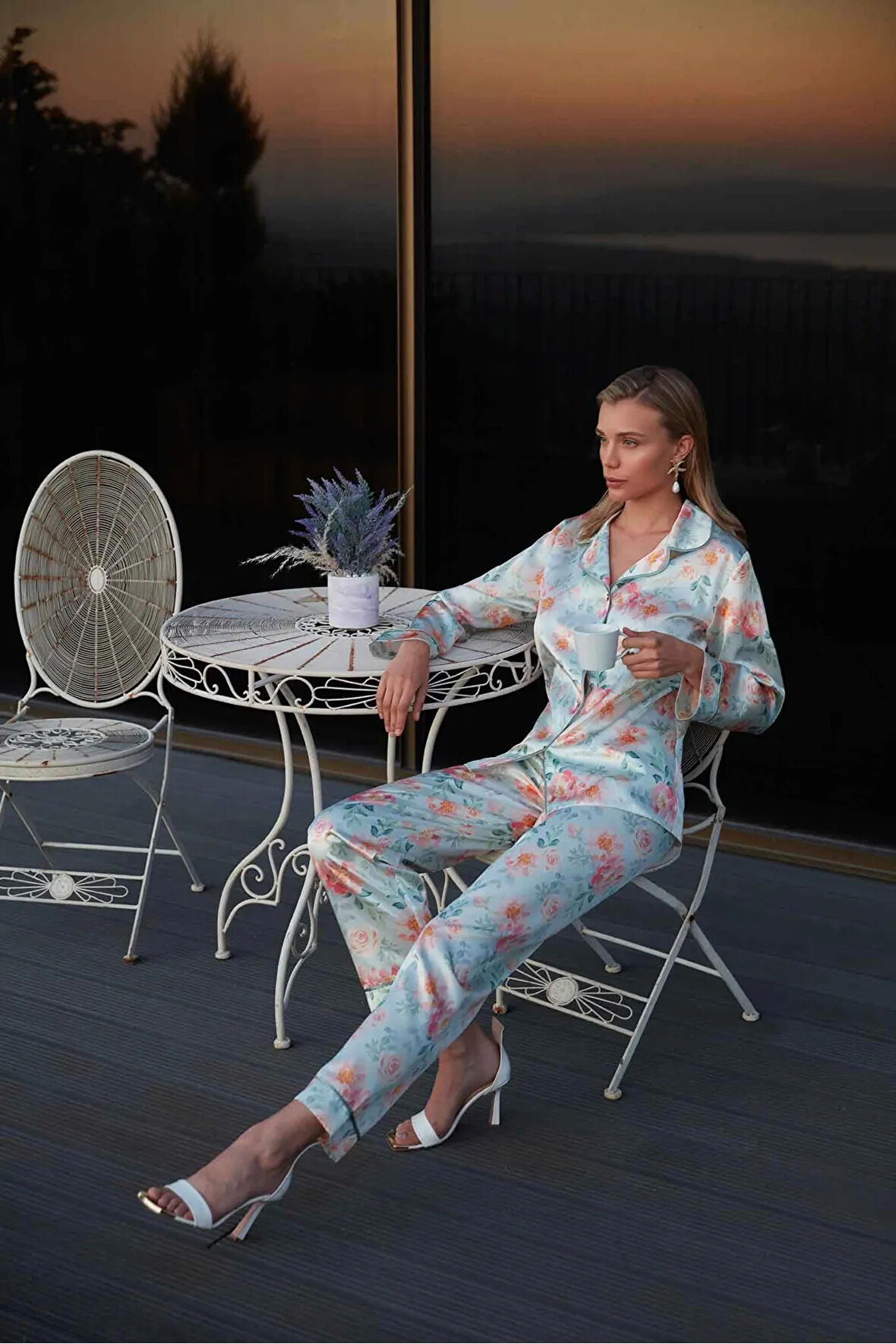 5654 Saten Pijama Takımı