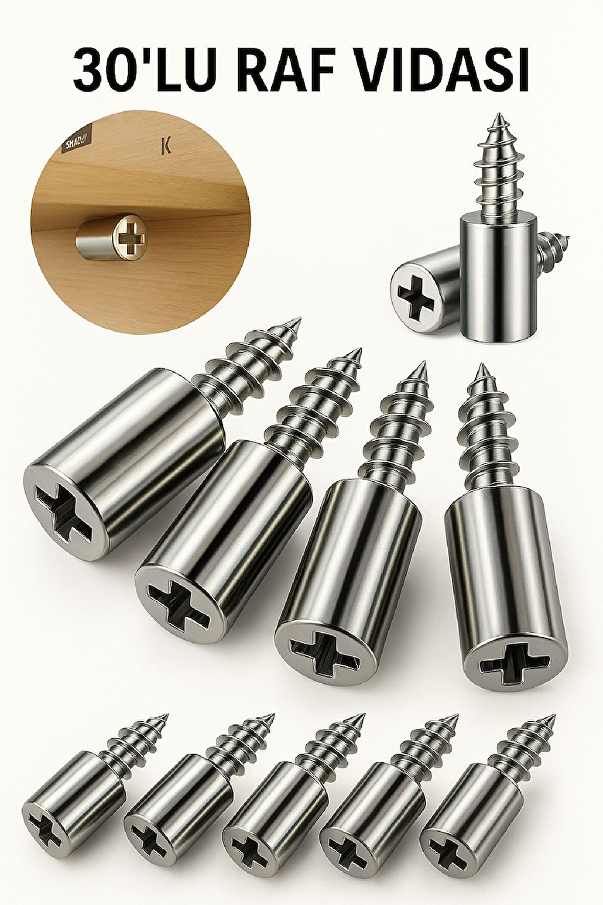 30'lu Raf Destek Vida Seti