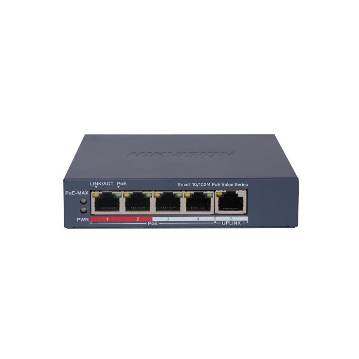 SWITCH HIKVISION  POE 10/100 STANDART 4 PORT DS-3E1105P-EI/M