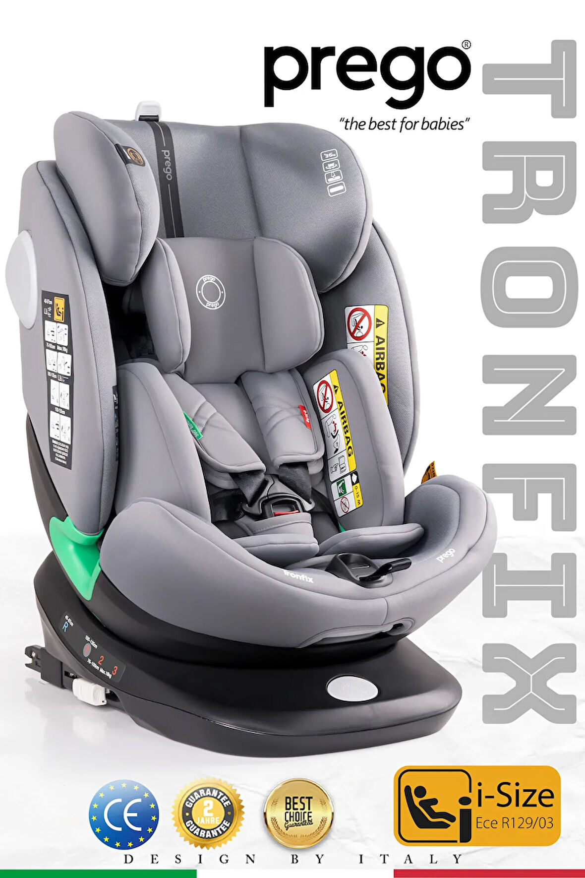 Tronfix 360 Derece Dönebilen 0-36 Kg Isofixli I-size Oto Koltuğu