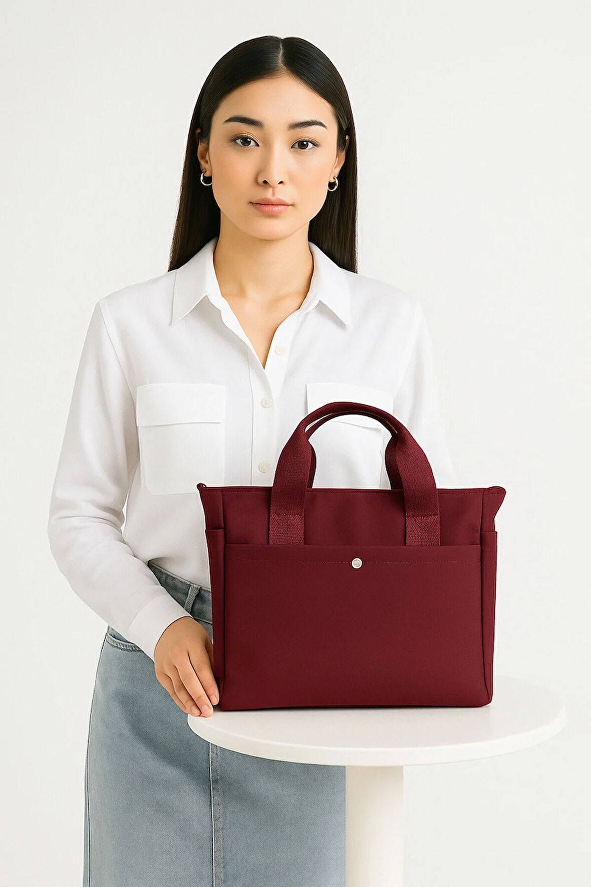 Lüks Çok Gözlü Minimal Tote & Omuz Çantası