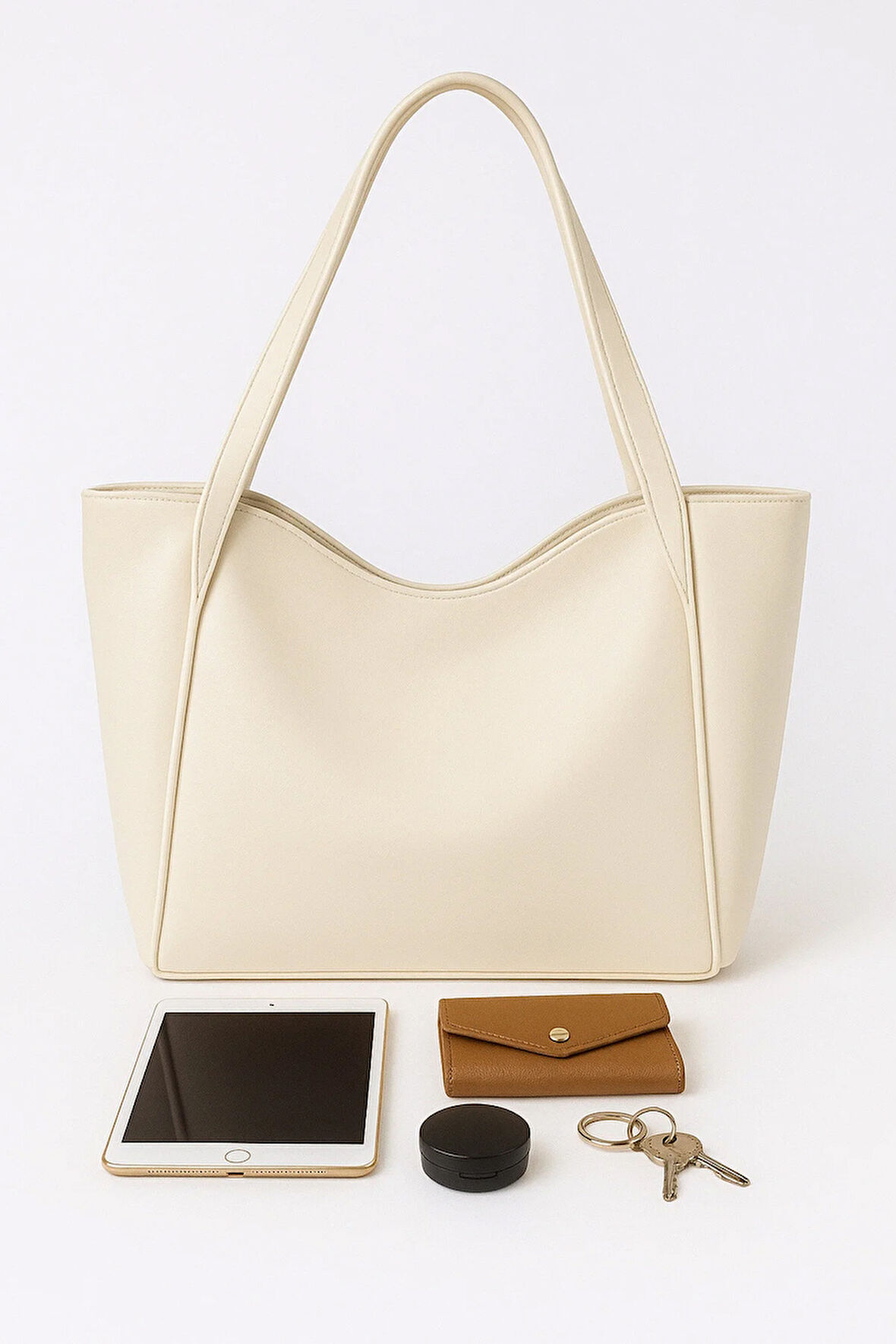 Büyük Kapasiteli Kadın omuz çantası yumuşak deri salaş çanta