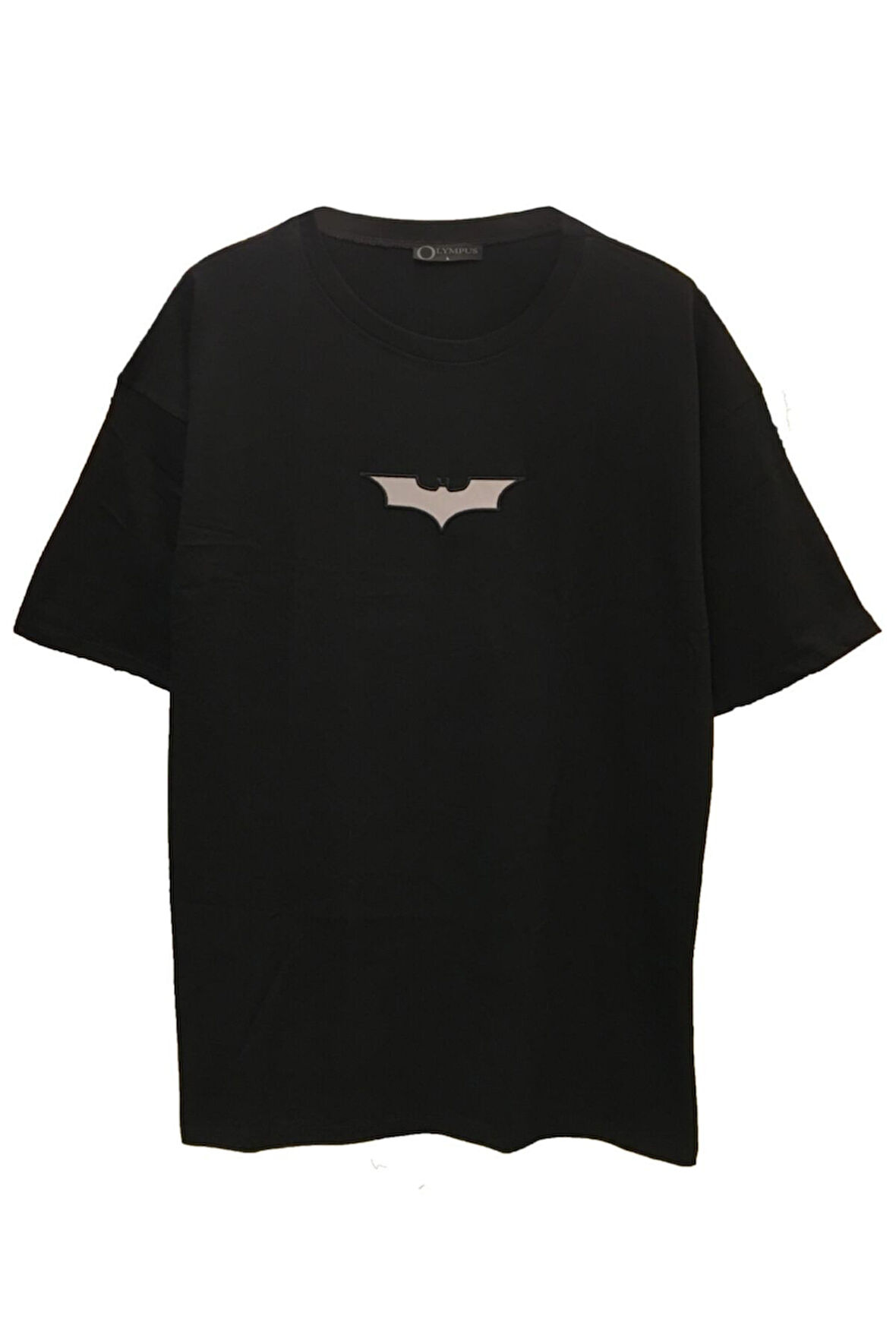 Unisex Oversize Reflektör Baskılı Dc Batman Tişört