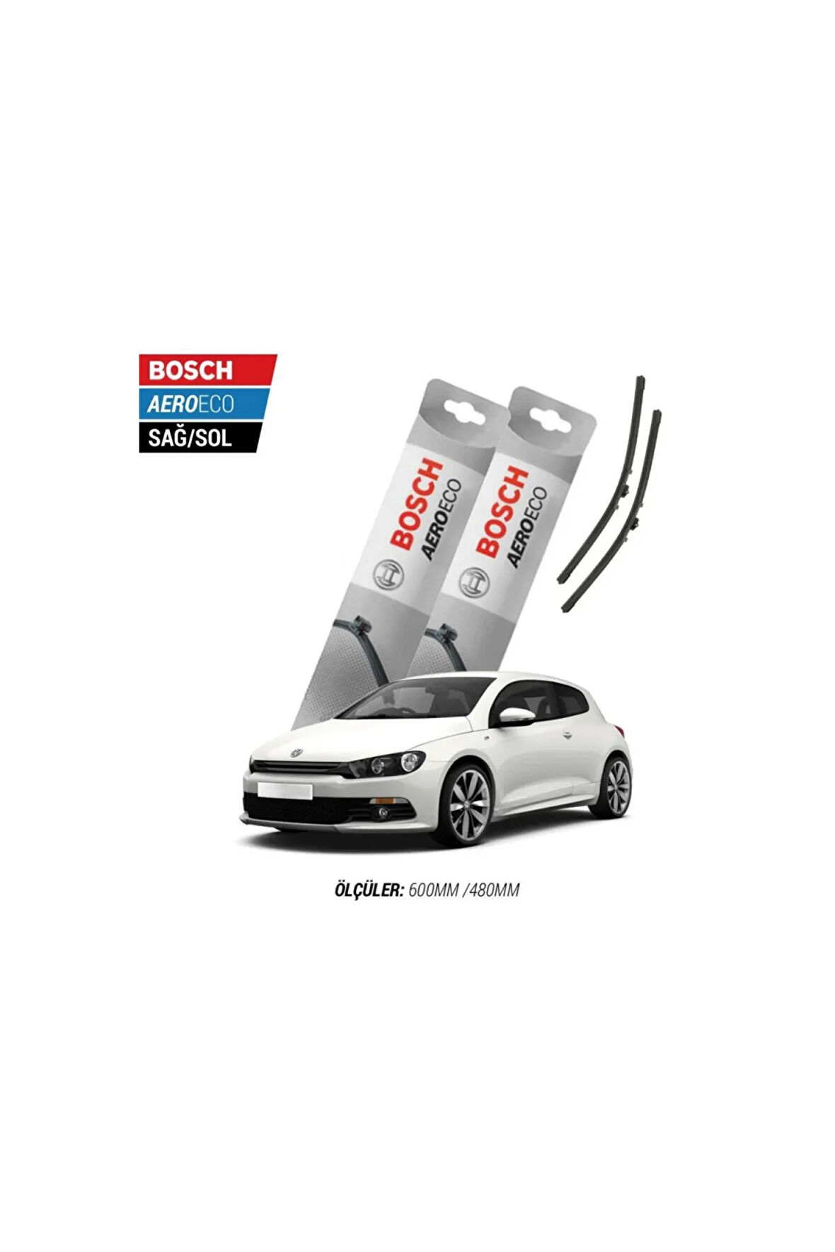 Volkswagen Scirocco 2010 Model Bosch Aeroeco Muz Silecek Takımı