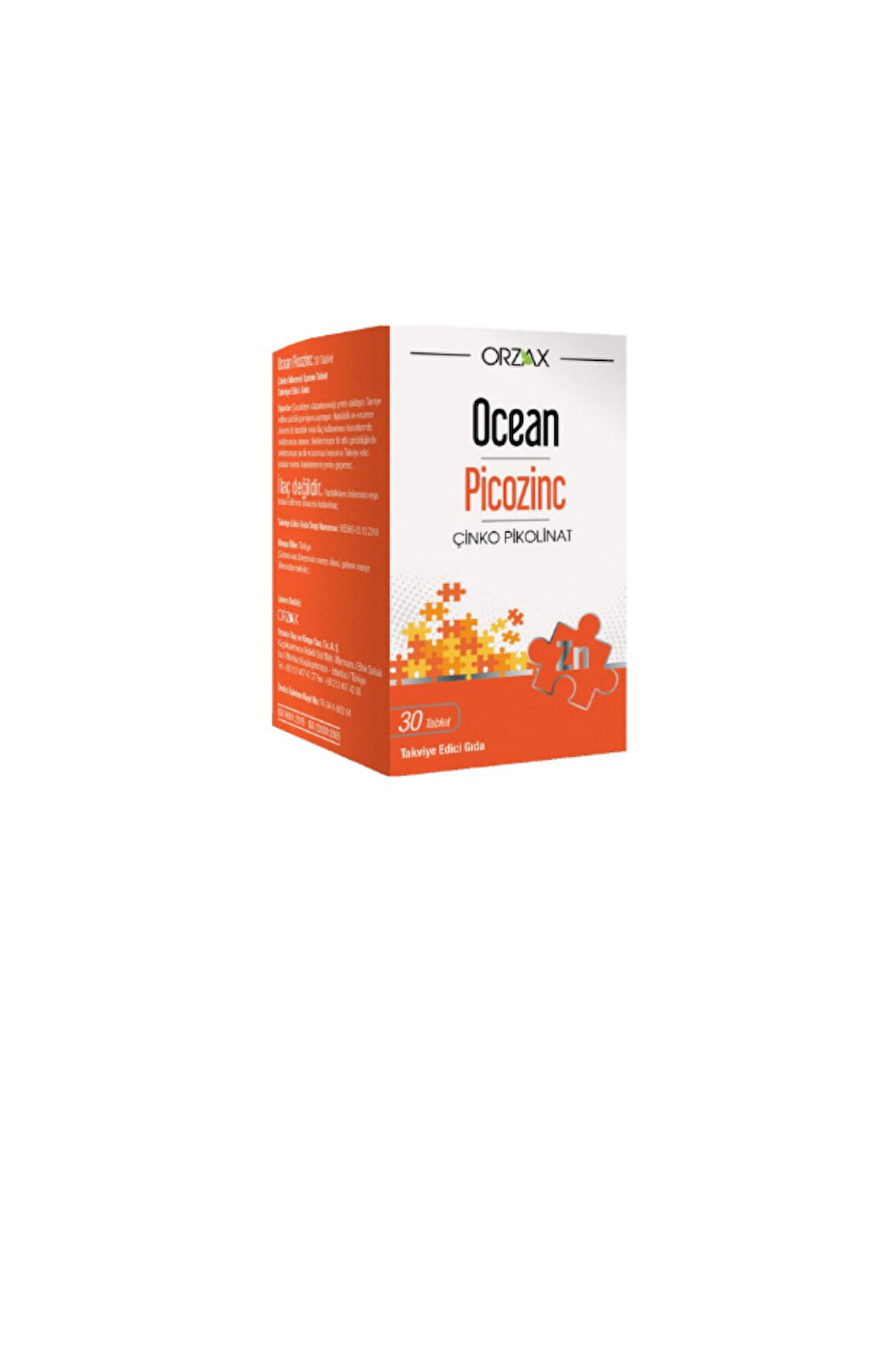 Picozinc Çinko Takviyesi 15 mg 30 Tablet