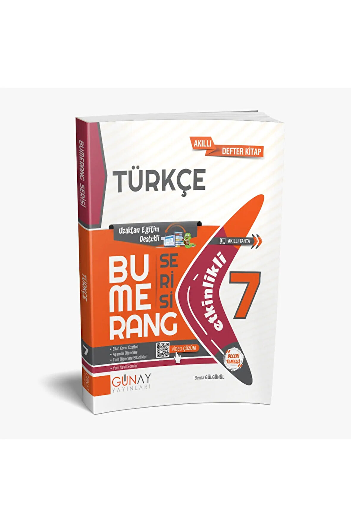 Yeni Müf. 7. Sınıf Türkçe Bumerang Etkinlikli Kitap Konu Anlatımlı Soru Bankası Güncel