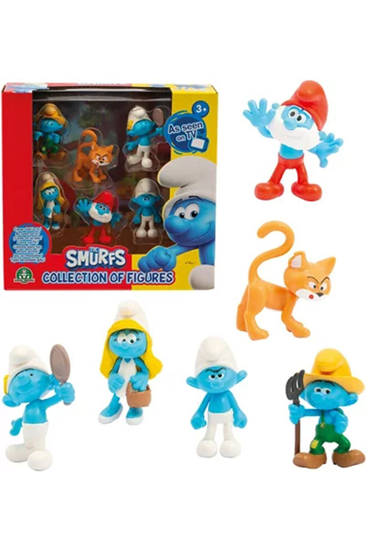 Şirinler 6'lı Figür Seti 5'5 Cm Figür Seti