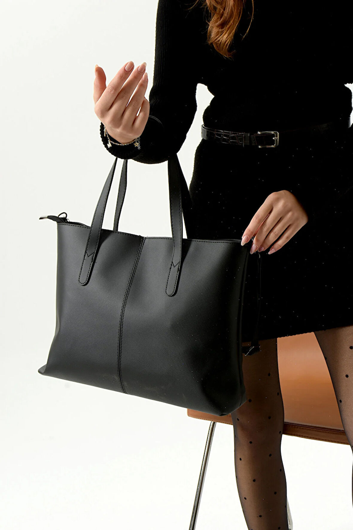 Kadın Omuz Çantası Klasik Sade Şık Tasarım