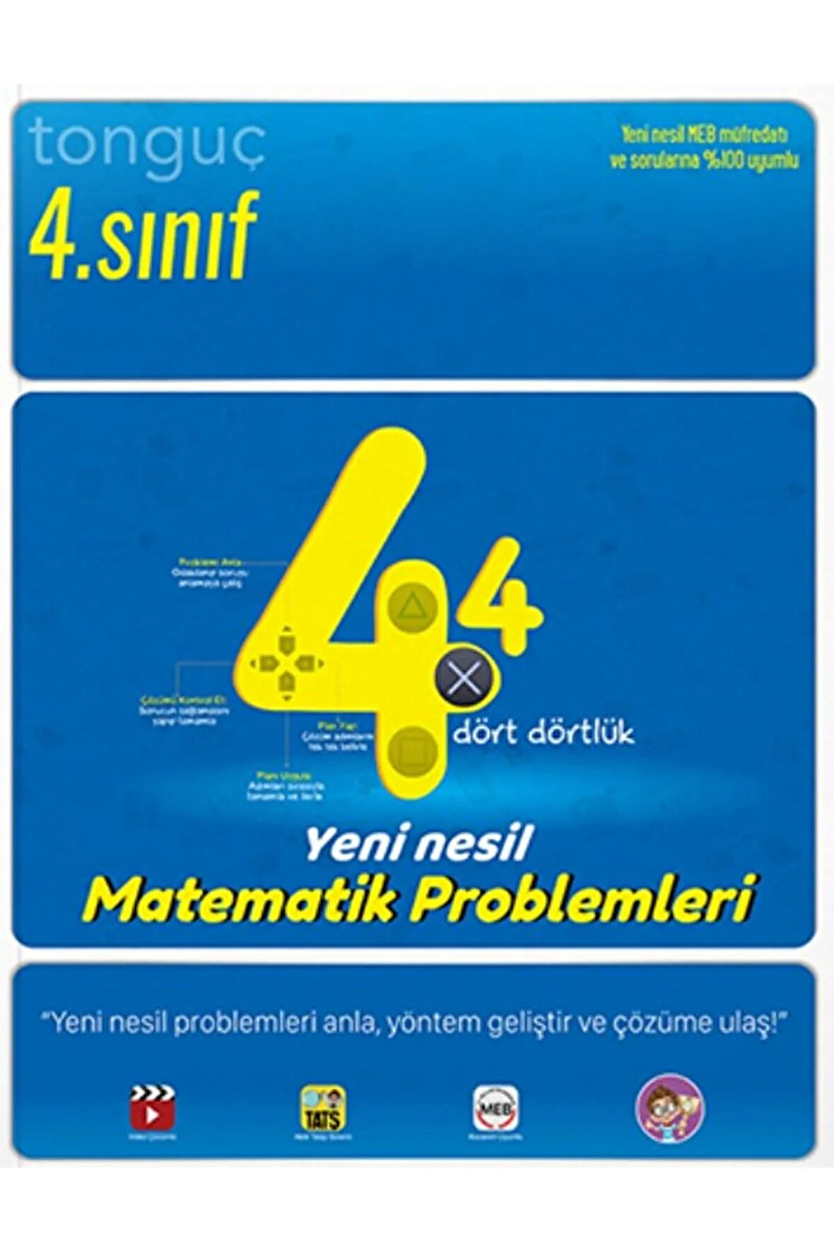 4. Sınıf Dört Dörtlük Matematik / Kolektif / Tonguç Akademi / 9786254223259
