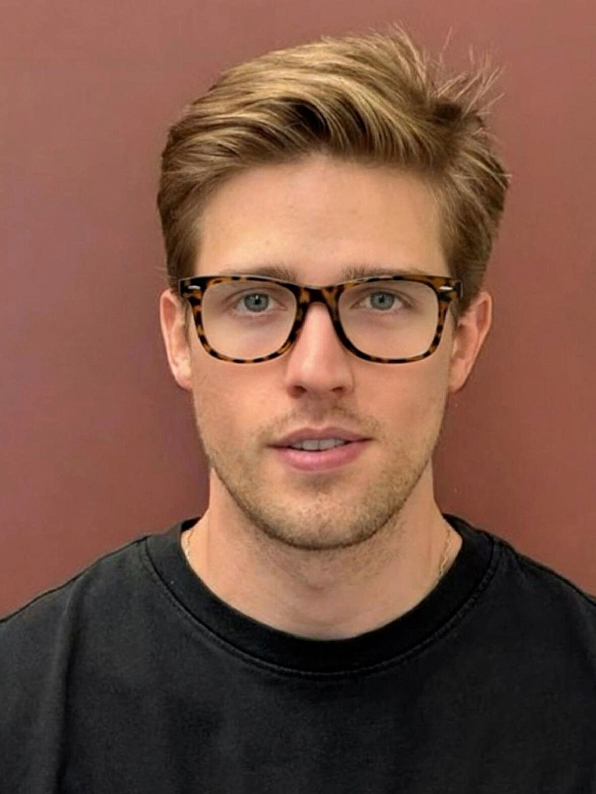 Goldin Leopar DEsenli Wayf Unisex Ekran okuma Gözlük Mavi ışık korumalı