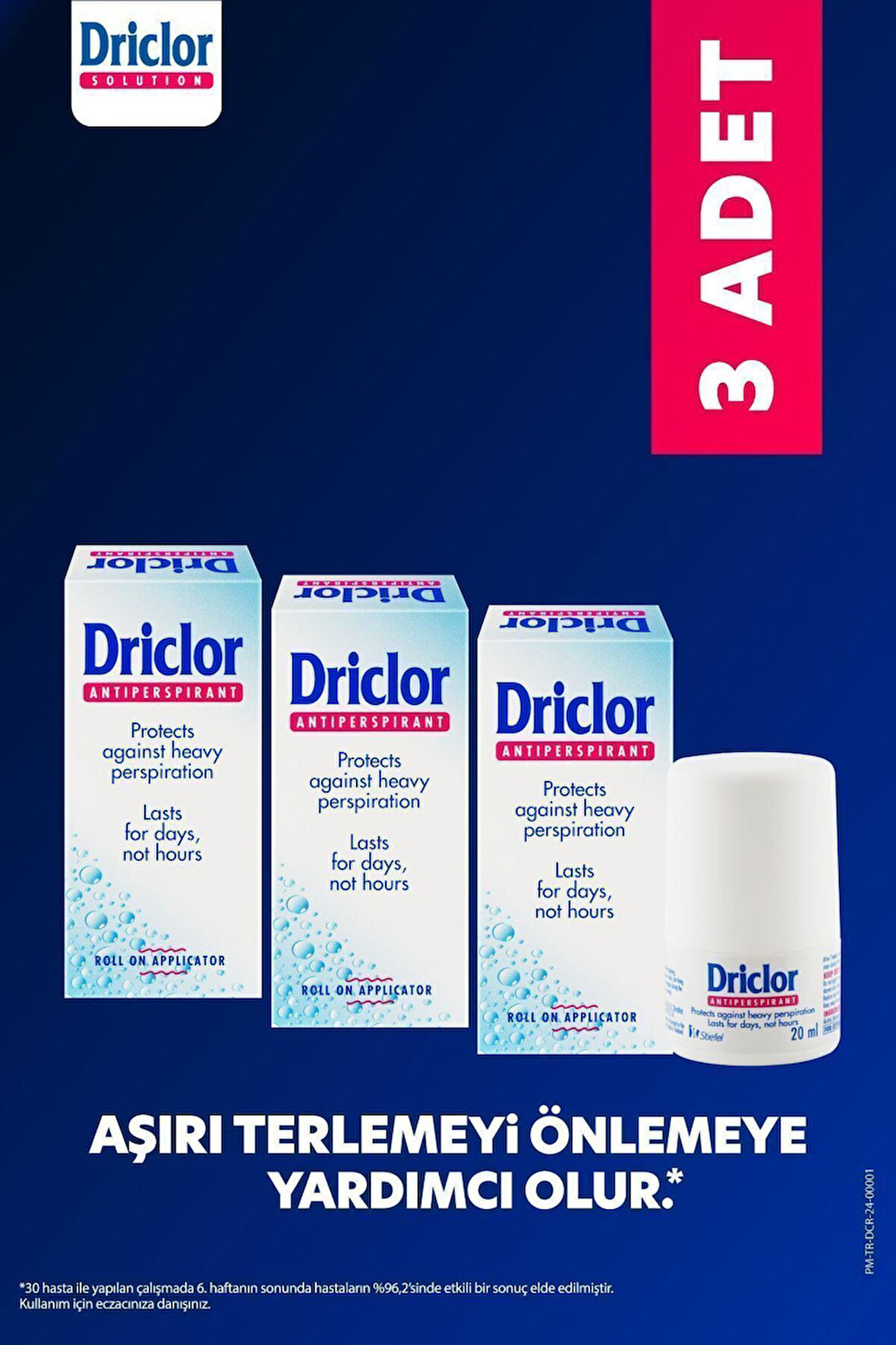 Driclor Antiperspirant Roll-on 20 Ml 3 Adet