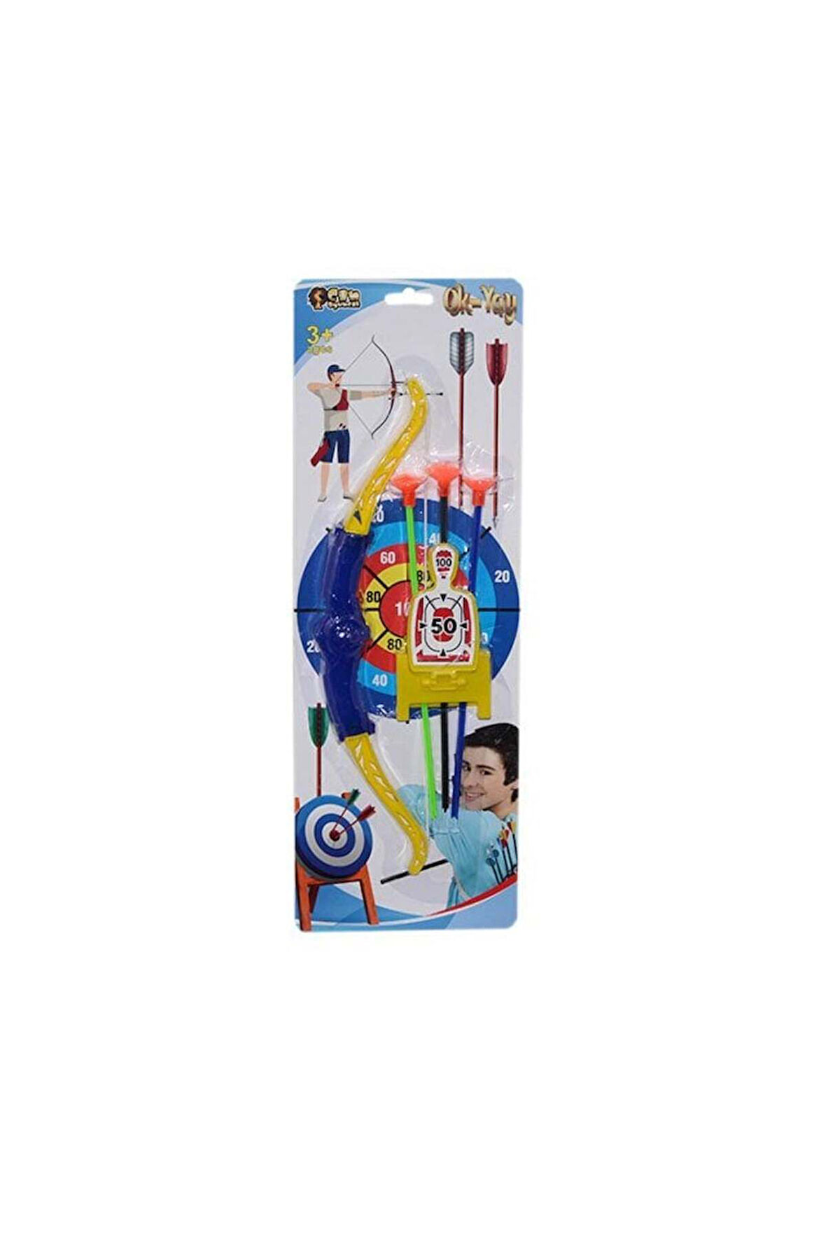 Çocuklarınız İçin EğlenceliE3051 Kartela Ok Yay Set -Can