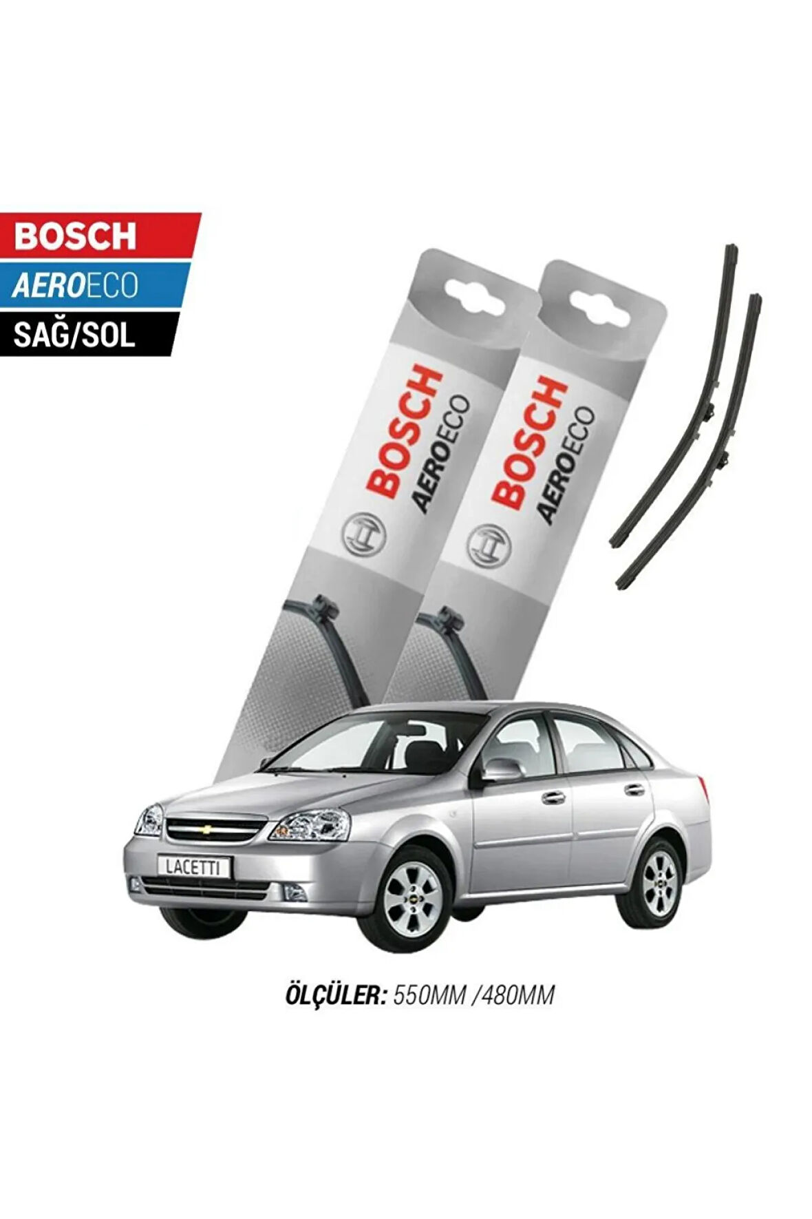 Chevrolet Lacetti 2010 Model Bosch Aeroeco Muz Silecek Takımı