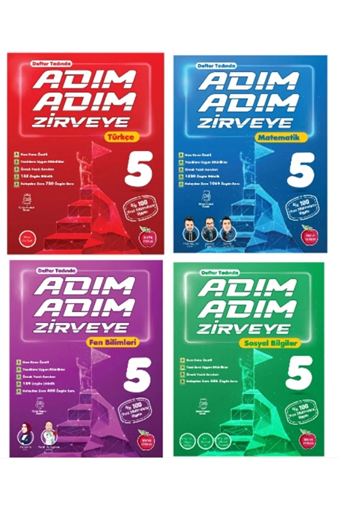 NEWTON YAYINLARI 5.SINIF TÜRKÇE + MATEMATİK + FEN + SOSYAL ADIM ADIM ETKİNLİKLİ KONU ANLATIMLI SORU