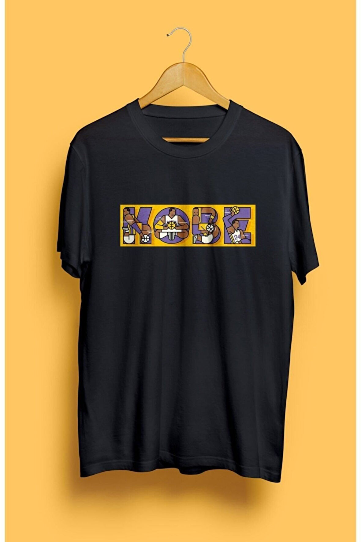 Nba Basketbol Kobe Bryant Baskılı Unısex Tişört