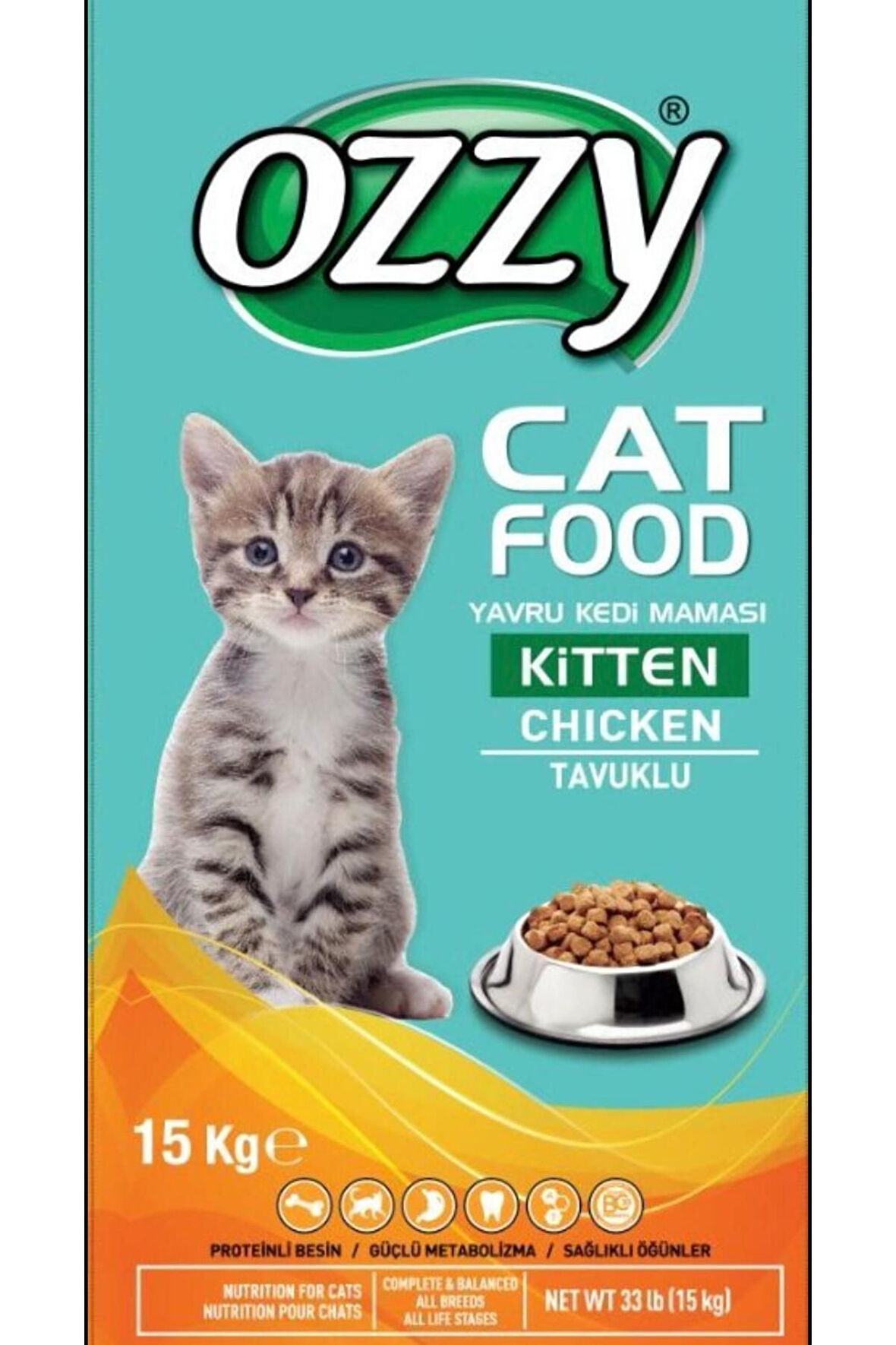 Ozzy Tavuklu Yavru Kedi Maması 15 Kg.