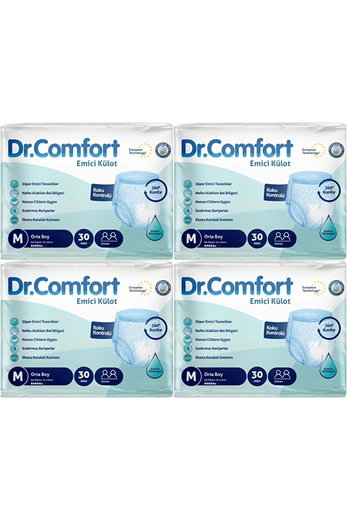 Hasta Bezi Yetişkin Emici Külot M-orta 120 Adet (4PK*30)