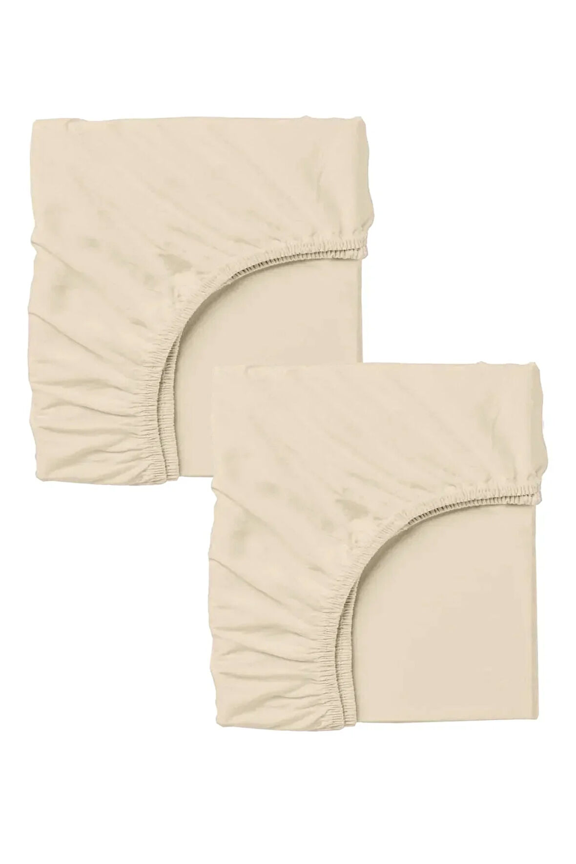 2 Adet Pamuklu Ve Lastikli 60 X 120 X 15 Cm Penye Bebek Çarşaf