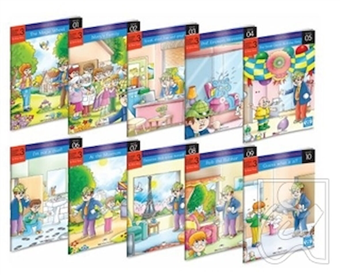 İngilizce Hikaye Seti (10 Kitap) İlkokul 3.Sınıf Karekod Dinlemeli