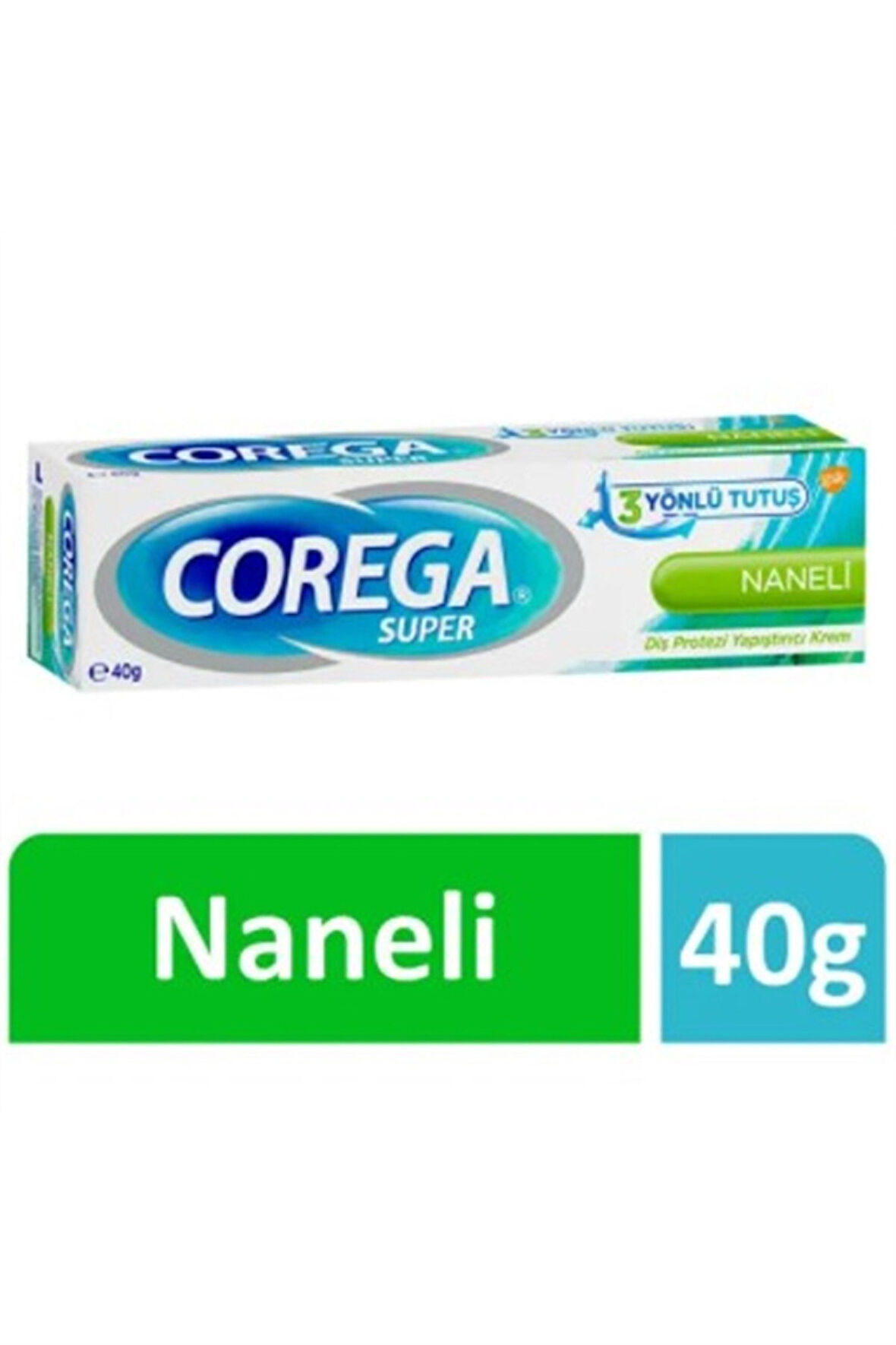 Corega Süper Protez Yapıştırıcı Naneli Krem 40 gr