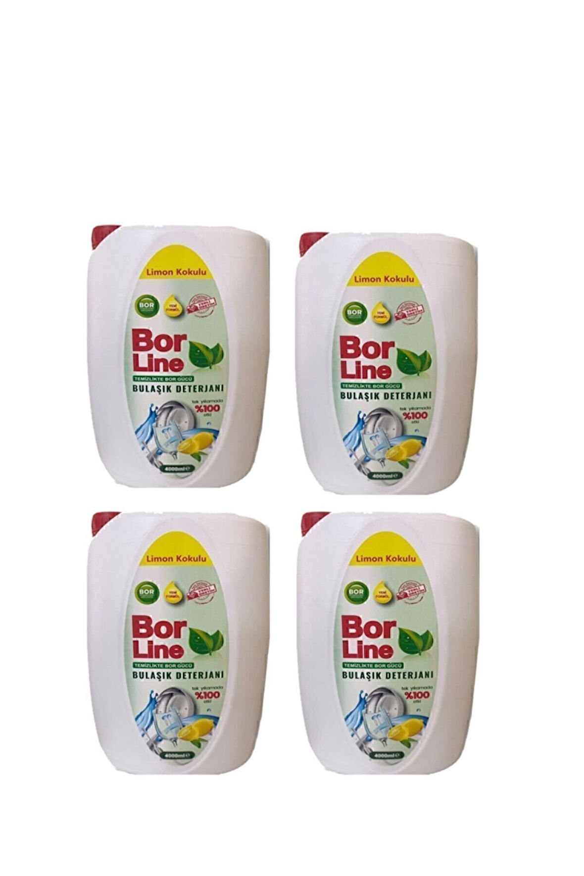 Sıvı Bulaşık Deterjanı 4000 Ml Limon 4 Adet