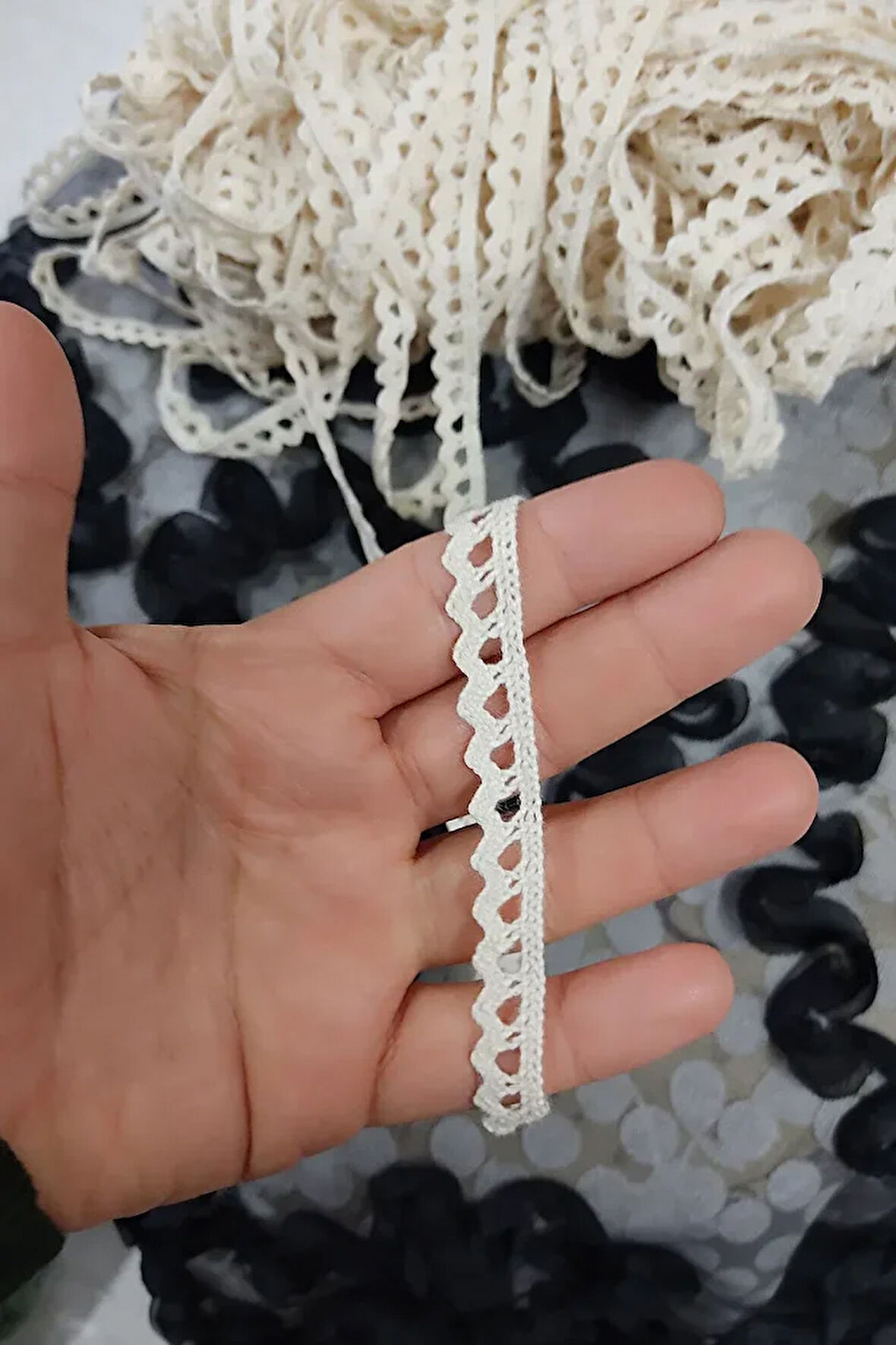 Güpür dantel pamuk kopanaki çıtır desen 3 metre