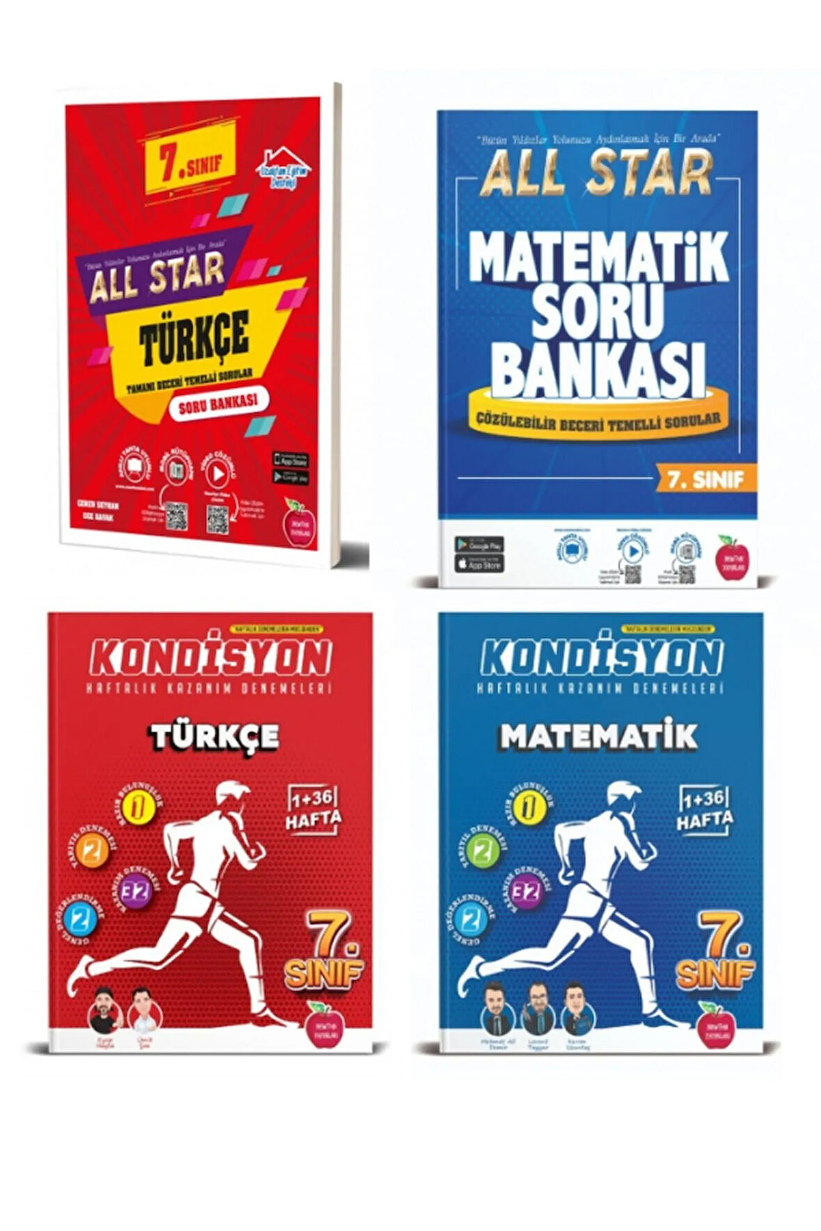 7.sınıf Türkçe, Matematik All Star Soru Bankası Kondisyon Deneme Seti Hediyeli
