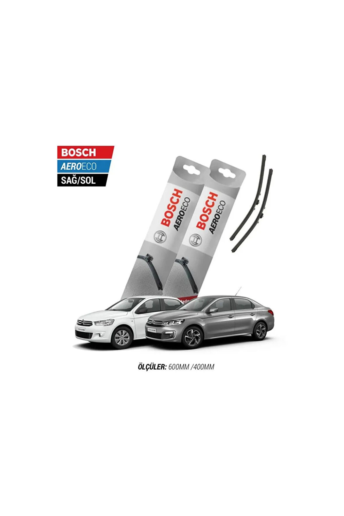 Citroen C-Elysee 2014 Model Bosch Aeroeco Muz Silecek Takımı