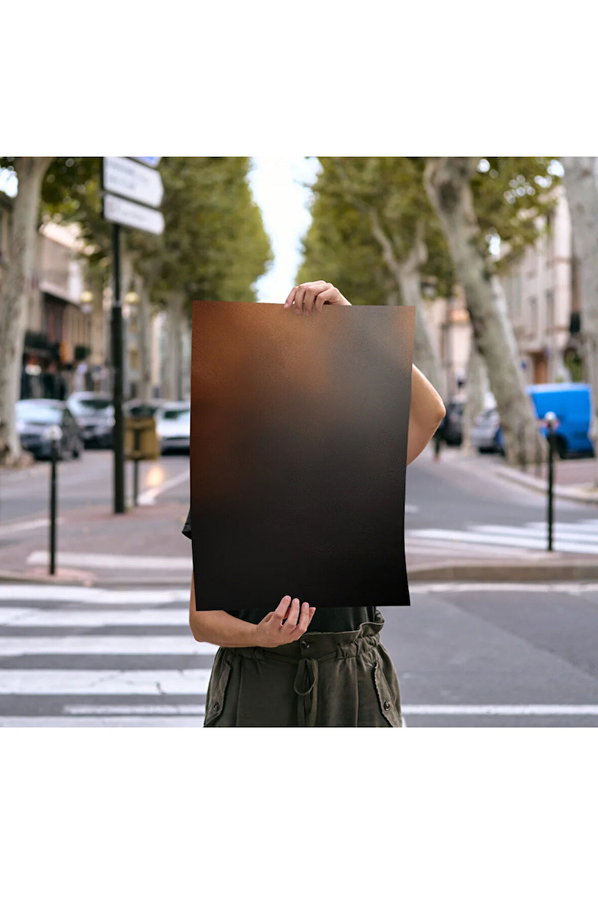 Çerçevesiz Poster Dijital Baskı Soyut "Bakır" - 50x70