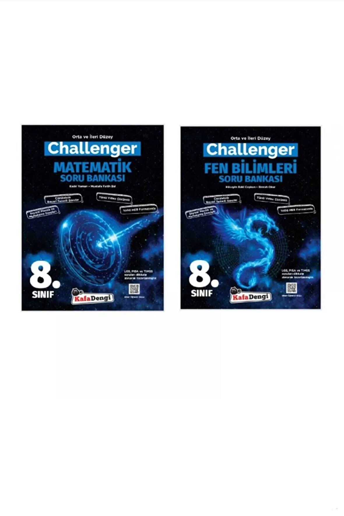 Kafadengi 8.sınıf Challenger Fen Bilimleri ve Matematik Soru Bankası 2'li Set