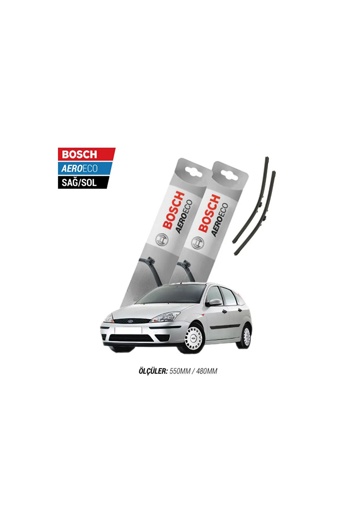 Ford Focus 1 2004 Model Bosch Aeroeco Muz Silecek Takımı