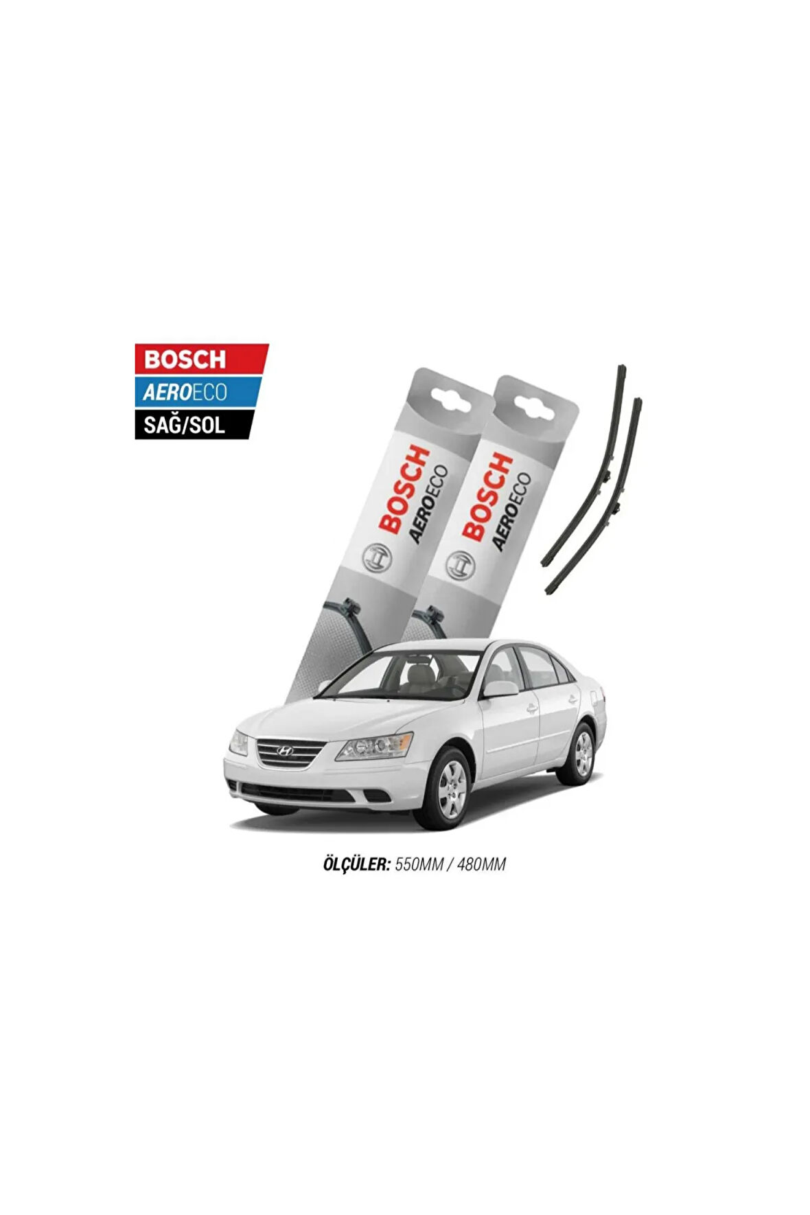 Hyundai Sonata 2009 Model Bosch Aeroeco Muz Silecek Takımı