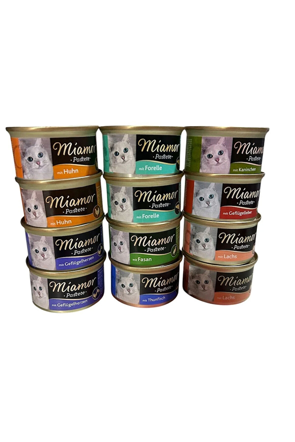pastete konserve kedi maması yaş kedi maması 12x85gr karma paket