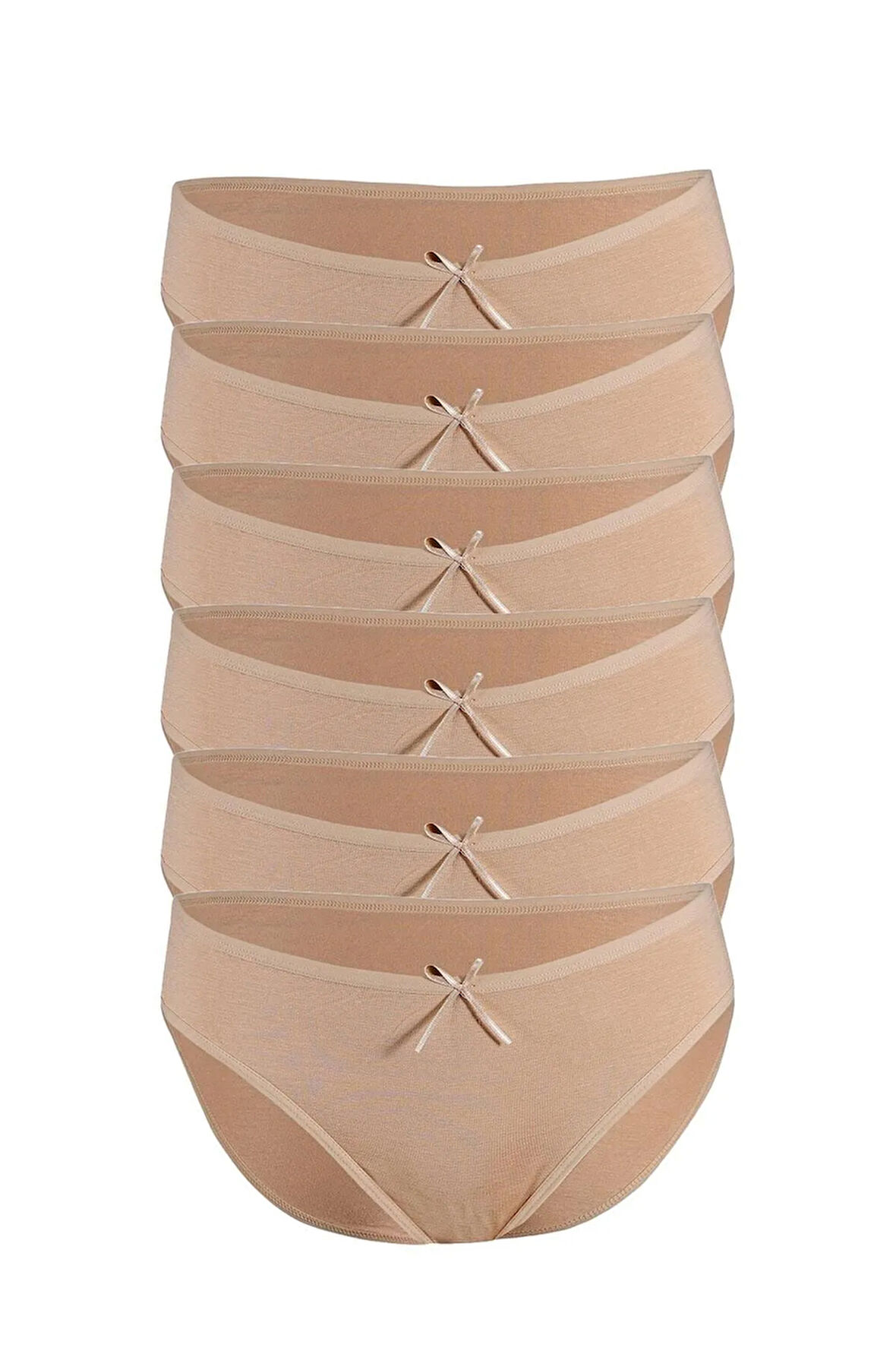 Özten Kadın 6'lı Paket Bambu Bikini Külot