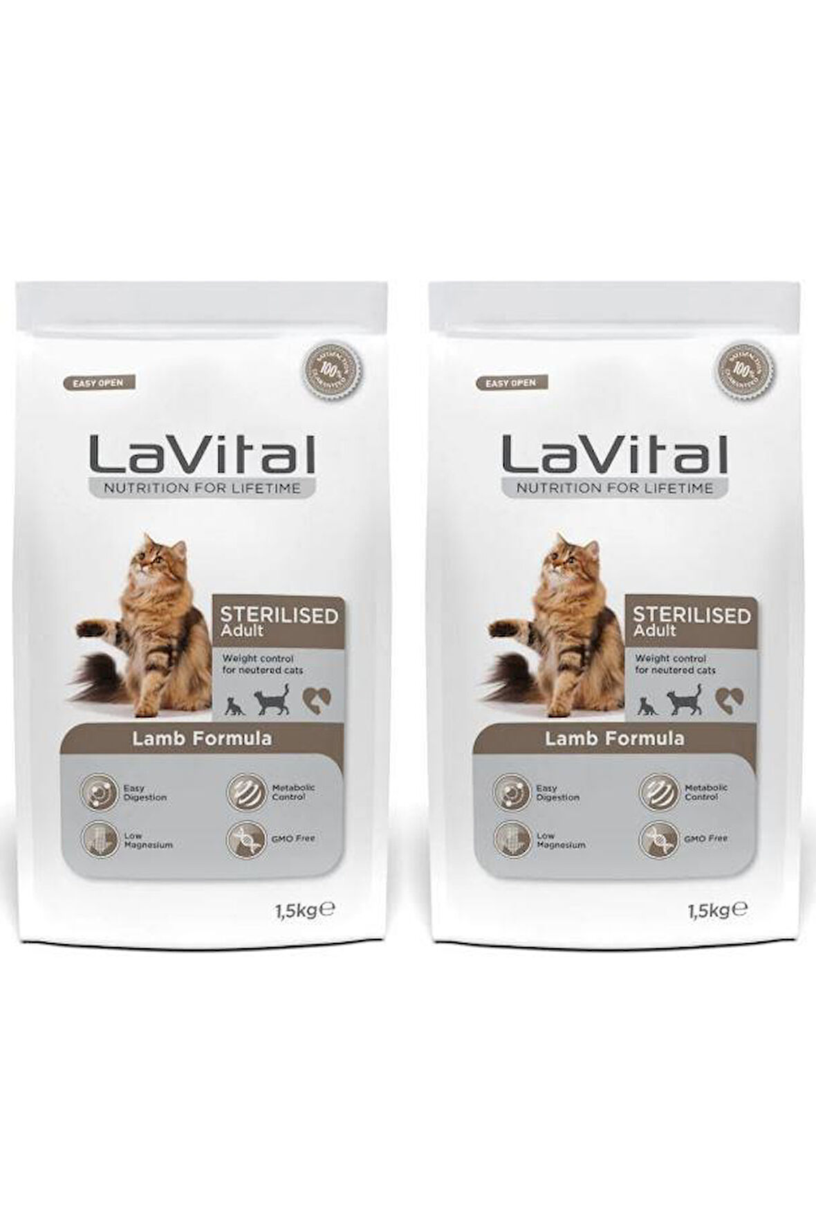 Lavital Sterilised Kuzulu Kısırlaştırılmış Kuru Kedi Mamasi 1.5 Kg X 2 Adet