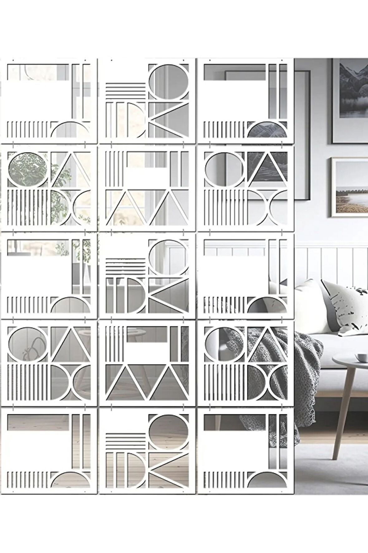 Lazer Kesim Sarkıt Paravan, Ahşap Seperatör, Panel Levha Seti Dekorasyon Ahşap Oda Bölücü şekil