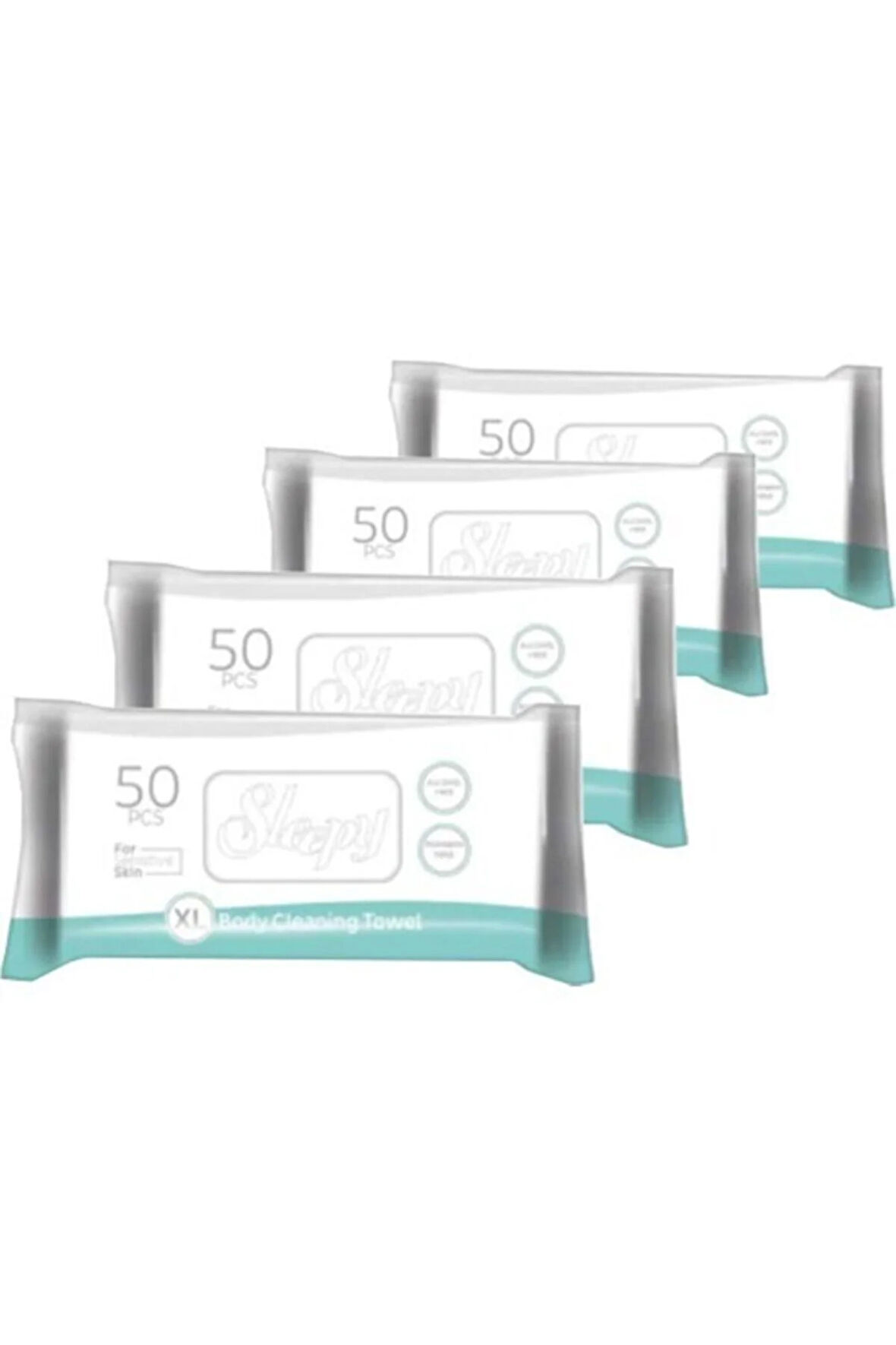 Vücut Temizleme Mendili 50'li - 4'lü Paket