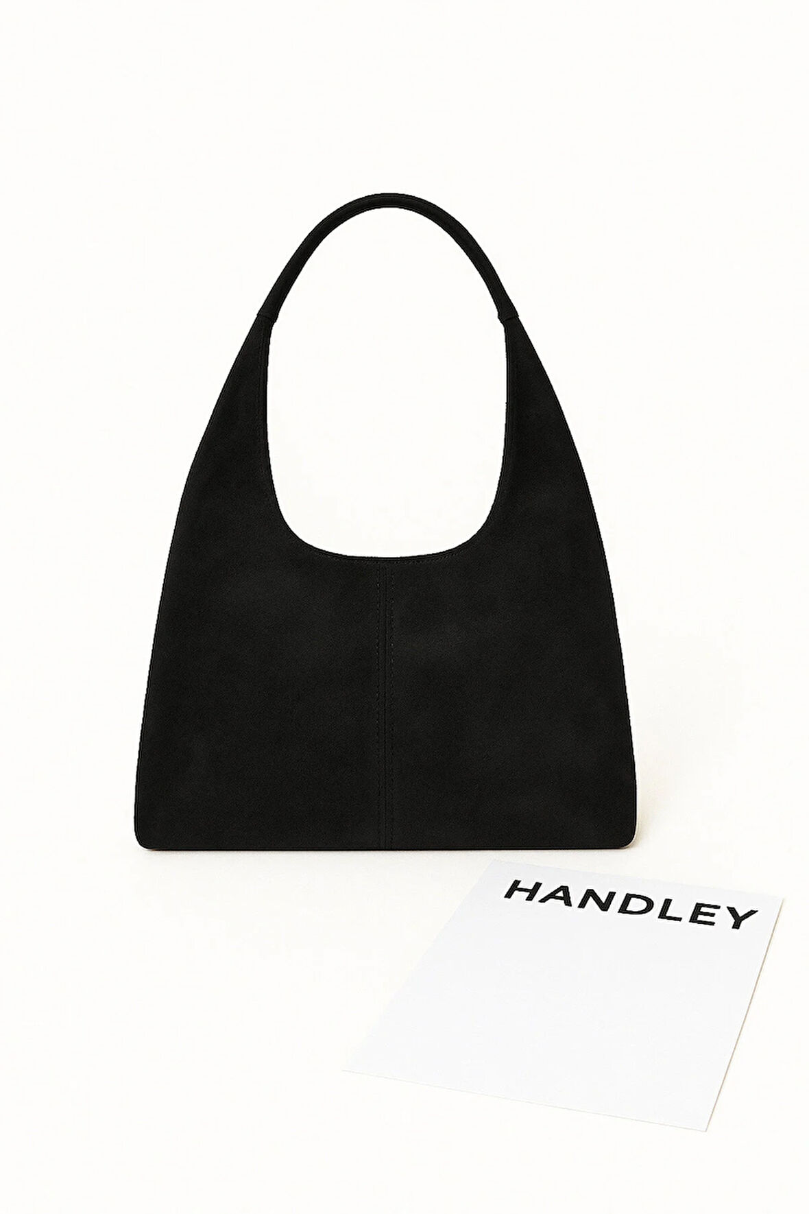 Luxe Süet Kadın Omuz Çantası – Minimalist Hobo Tasarım