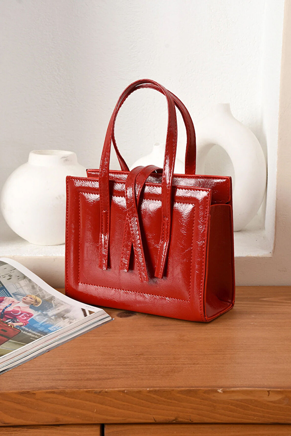 Lüks Reyhani Kutu Çapraz Askılı El Ve Omuz Çantası